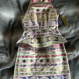 Nicole Miller multicolored cocktail dress